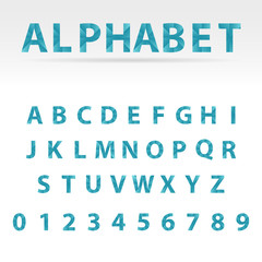 Vector abstract alphabet