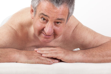 Obraz premium Senior man at the massage