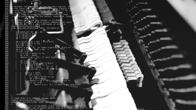 Piano inner mechanism source code double exposure
