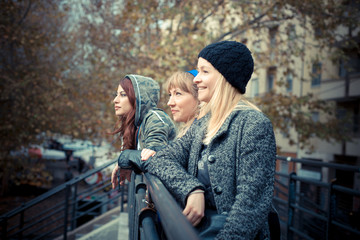 three friends woman