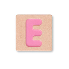 Letter E isolated on white background
