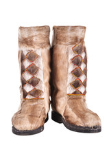 high fur boots - 58526604