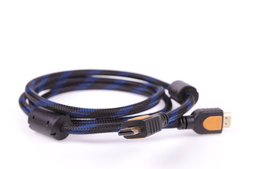 HDMI cable isolated on a white background