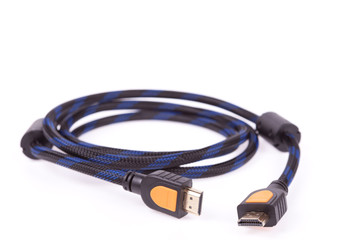 HDMI cable isolated on a white background