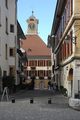 Fototapeta premium The medieval town of Murten on Switzerland