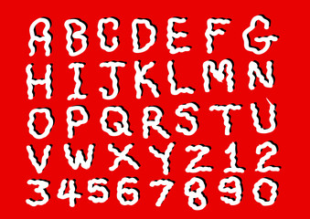 Hand drawn letters font