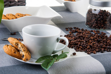 Home concept with coffee