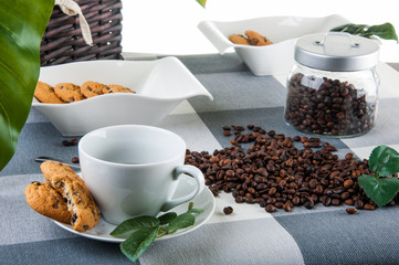 Home concept with coffee