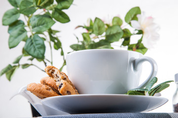 Home concept with coffee and kitchen table