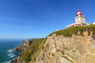 Fototapeta na wymiar Cabo da Roca Lighthouse, Sintra, Portugal