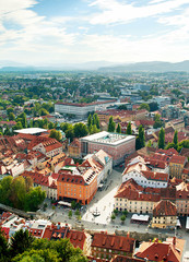 Fototapeta na wymiar Lublana miasto