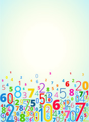 Vector background from numbers