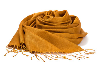 Silk scarf gold