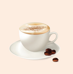 icon: cup of coffee with cream