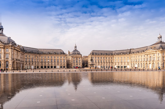 Place de la bourse à Bordeaux