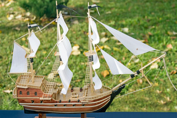 Model of frigate