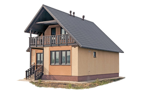 New house on white 2