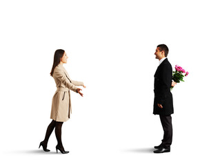 Obraz premium woman coming to her boyfriend