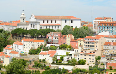 Fototapeta premium The Miradouro and Igreja da Graça, Lisbon