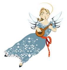 Anioł grający na mandolinie