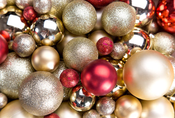 Gold christmas balls