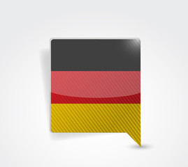 german message bubble illustration design