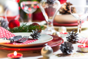 Christmas xmas eve table setting supper