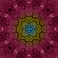 fantastic illustrated glass background pattern