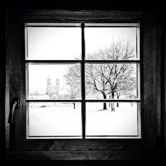 Zelfklevend Fotobehang Through the window © mikekorn