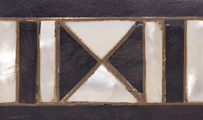 Vintage enamel pattern abstract