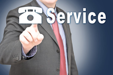 Service - Mann -Kontakt