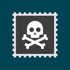 Post stamp with icon