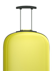Yellow travel suitcase