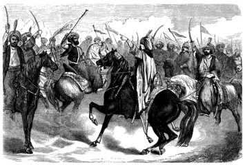 Obraz premium Arabian Warriors - end 18th century