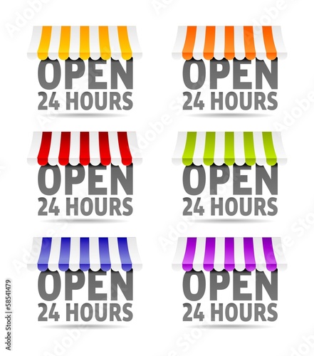 “tienda open 24 horas” Stock image and royalty-free vector files on