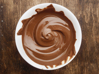 Bowl of chocolate cream