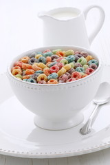 Delicious kids cereal fruit loops