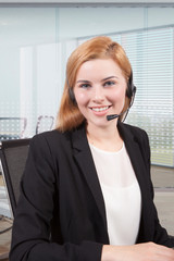 Businesswoman customer service - 58542886