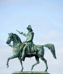 Fototapeta na wymiar Statue of Charles XIV John former king of Sweden (Stockholm)