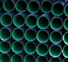 Plastic industrial pipes background