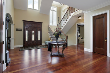 Foyer in luxury home