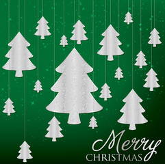 Elegant hanging ornament card in vector format  