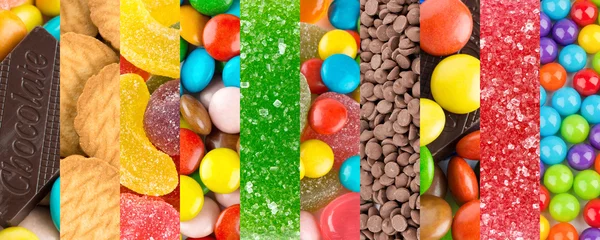 Crédence de cuisine en verre imprimé Bonbons Arrière-plans de bonbons colorés
