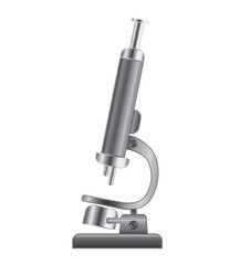 Metallic laboratory microscope