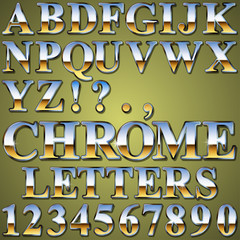 Chrome Metal Letters