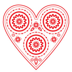 abstract lacy heart shape