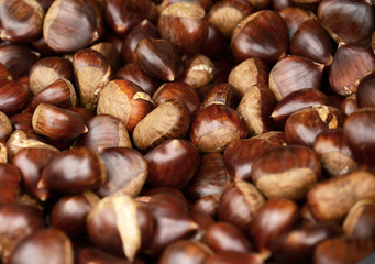 Chestnuts background