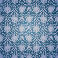 Vintage seamless damask pattern