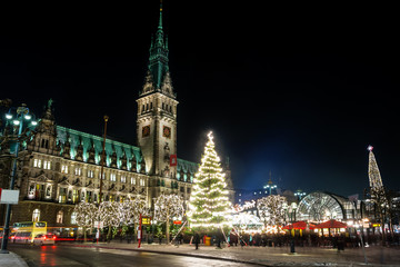 Fototapeta na wymiar Hamburg Christmas Market, Niemcy