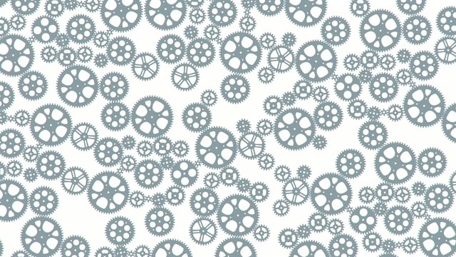 loop animated gears animation for background